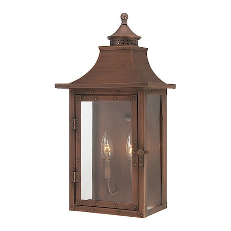 Acclaim Lighting Wall Light, 2-Light, Acopper Patina 8312CP