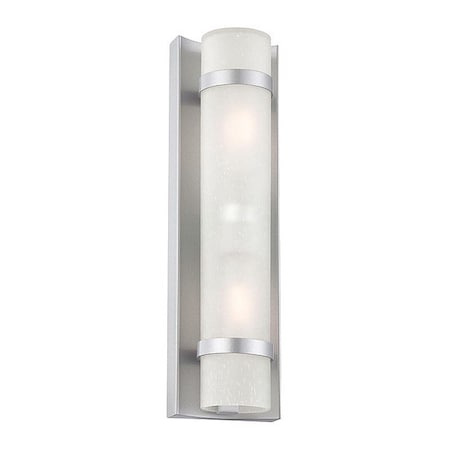 Acclaim Lighting Wall Sconce, 2-Light, Brushed Steel 4701BS