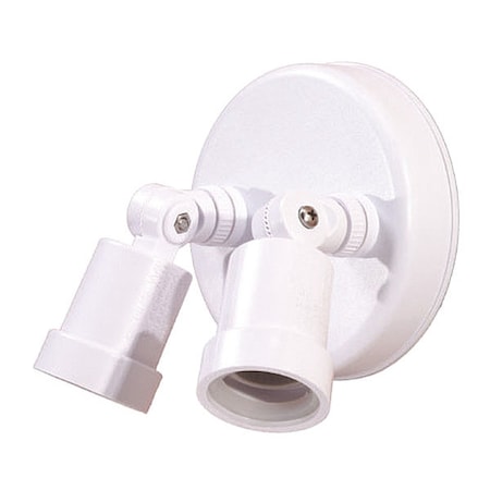 Acclaim Lighting Flood Light, 2-Light, White Polycarbonate FL2WH
