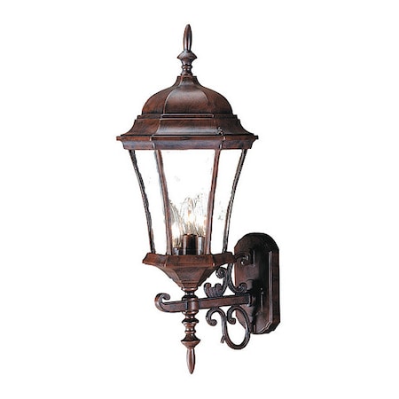 Acclaim Lighting Wall Light, Burled Walnut, 3-Light 5025BW