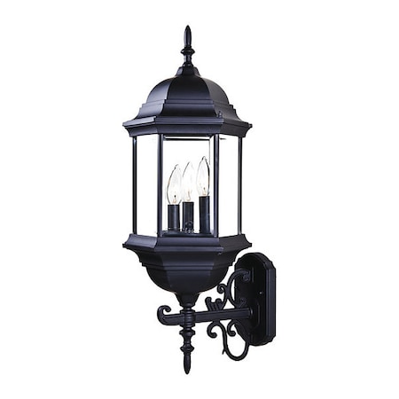 Acclaim Lighting Wall Light, Matte Black, 3-Light 5180BK