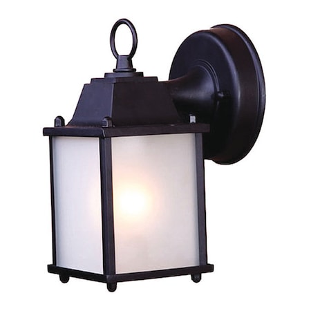 Acclaim Lighting Wall Light, 1-Light Frosted, Matte Black 5001BK/FR