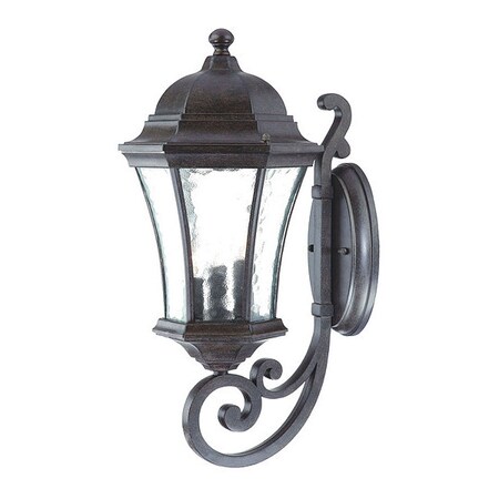 Acclaim Lighting Wall Light, Black Coral, 3-Light 3611BC