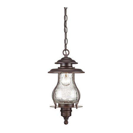 Acclaim Lighting Hanging Light, Arch, Bronze, 1-Light, Height: 16-1/2" 8206ABZ