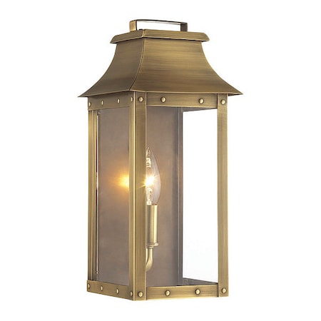 Acclaim Lighting Pocket Wall Light, 1-Light, Aged Brass 8413AB