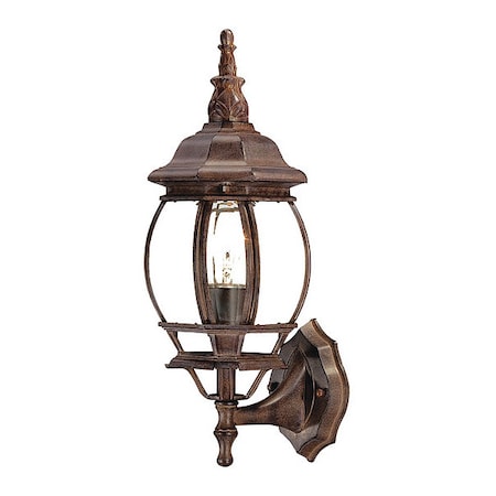 Acclaim Lighting Wall Light, Burled Walnut, 1-Light 5051BW