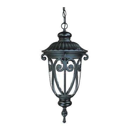 Acclaim Lighting Hanging Light, Matte Black, 1-Light, Height: 20-1/2" 2116BK