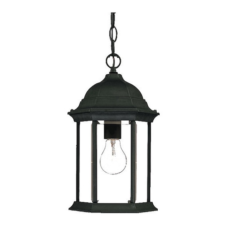 Acclaim Lighting Hanging Light, Matte Black, 1-Light, Style: Colonical 5186BK