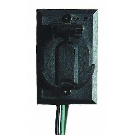 Acclaim Lighting Electric Outlet, 120V, Black 338BK