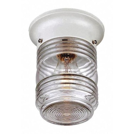 Acclaim Lighting Ceiling Light, 1-Light, White 101WH