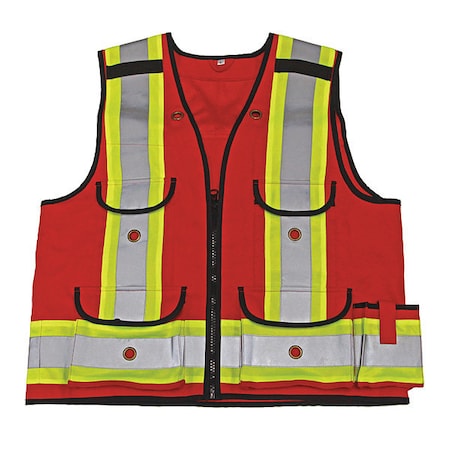 Viking Survey Vest, Red, 1000D 4915R-XXXXL