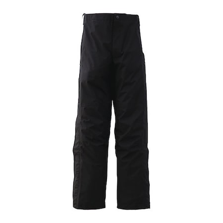 Viking Rain Pants, Polyester/PVC Construction, Elastic Waist with Hook-and-Loop Fasteners Closure, Black 838PZ-L