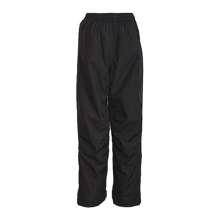 Viking Rain Pants, Polyester/PVC Shell Fabric, Elastic Waist Closure, Black, Size S 828P-S