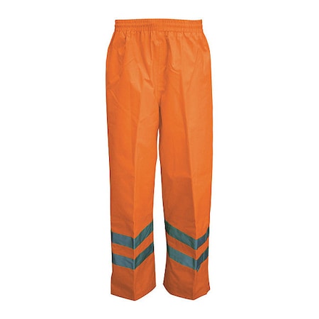 Viking Rain Pants, 300D Trilobal Rip-Stop Material, Elastic Waist with Drawstring Closure, Orange, Size 2XL D6329WPO-XXL