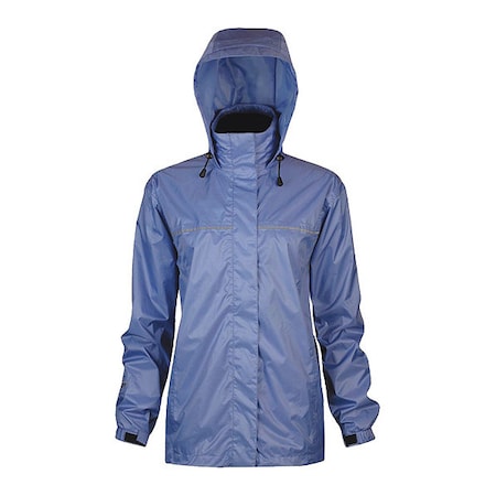 Viking Jacket, Polyester/PU, Adjustable Hem and Elastic Cuffs With Hook-And-Loop, Zipper, Hydro Blue, S 920HB-S