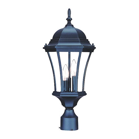 Acclaim Lighting Post Mount Light, Matte Black, 3-Light 5027BK