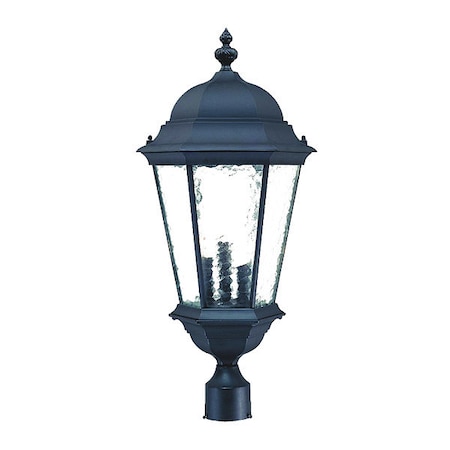 Acclaim Lighting Post Mount Light, Matte Black, 3-Light 5527BK