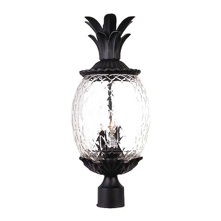 Acclaim Lighting Post Mount Light, Matte Black, 3-Light 7517BK