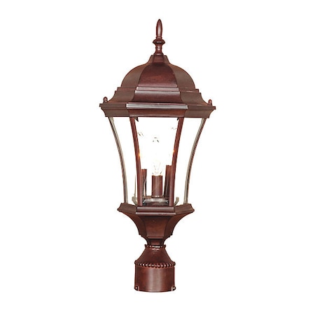 Acclaim Lighting Post Mount Light, 3-Light, Burled Walnut 5027BW
