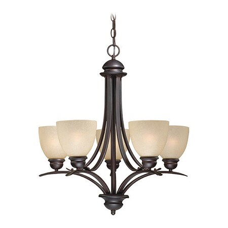 Vaxcel Avalon 5L Chandelier Cognac AL-CHU005OBB