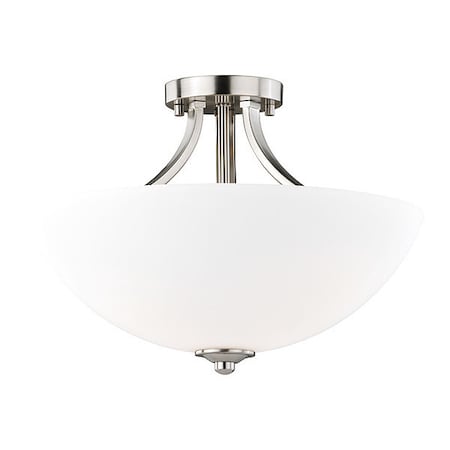 Vaxcel Mea 16in Semi-Flush Mount/Pendant Nickel C0130