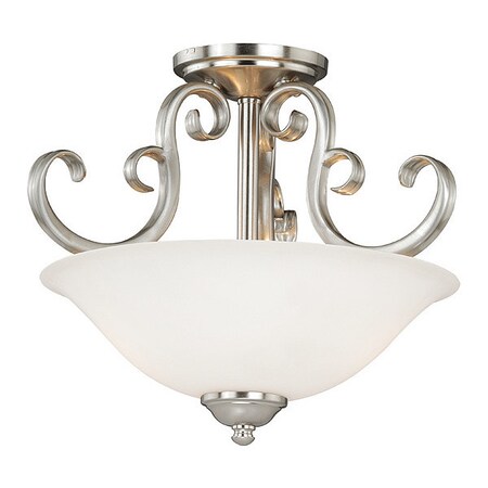 Vaxcel Belleville 2L Semi-Flush Mount Nickel C0102