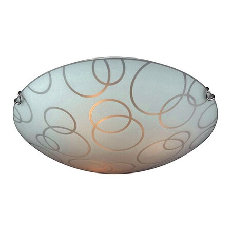 Vaxcel Loft 16in Flush Mount Satin Nickel CC57016SN