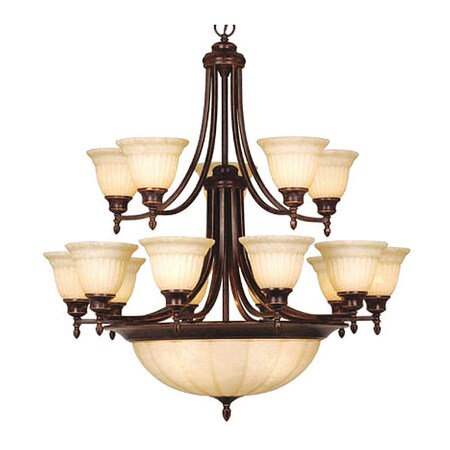 Vaxcel Brussels 20L Chandelier Aztec Bronze CH33320AZ