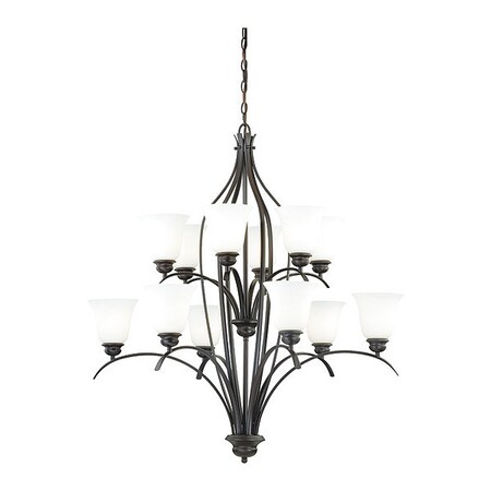 Vaxcel Darby 12L Chandelier New Bronze H0087