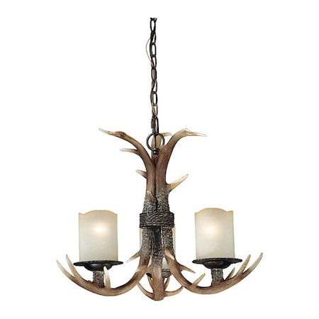 Vaxcel Yoho 3L Chandelier Black Walnut H0013