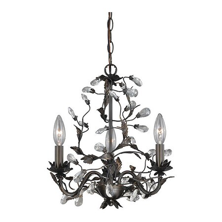 Vaxcel Trellis 3L Mini Chandelier Bronze H0149