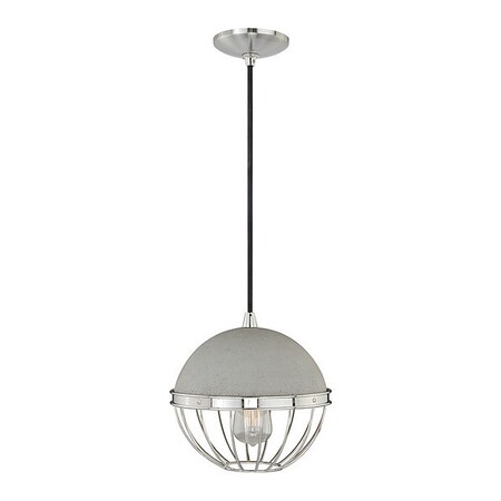 Vaxcel Concrete 10in Pendant Nickel P0076