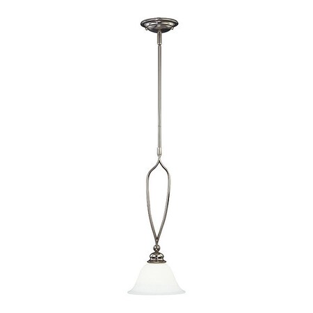 Vaxcel Darby 8in Mini Pendant Satin Nickel P0084