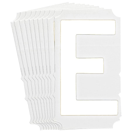 Brady LetterLabel, Polyester, 6inH, 4inW, PK10 5210P-E