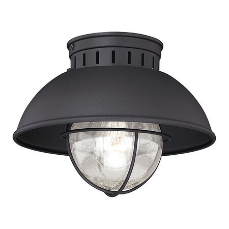 VAXCEL Harwich 10in Outdoor Flush Mount Black T0142