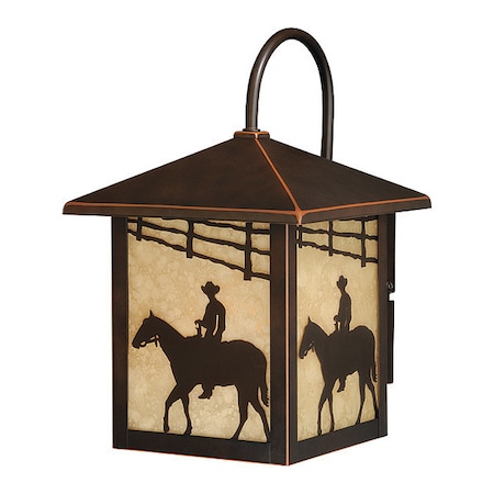 Vaxcel Trail 8in Outdoor Light Bronze T0105