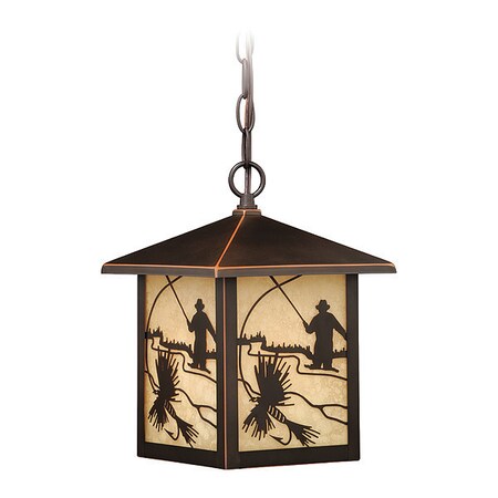Vaxcel Mayfly 8in Outdoor Pendant Bronze T0112