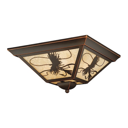 Vaxcel Mayfly 14in Outdoor Flush Mount Bronze T0115