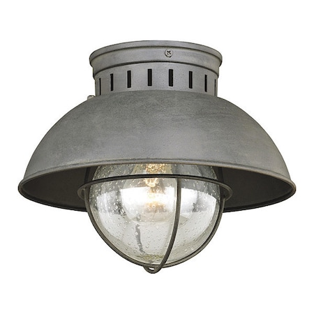 VAXCEL Harwich 10in Outdoor Flush Mount Gray T0264