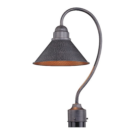 Vaxcel Outland 10in Outdoor Post Light Iron T0348