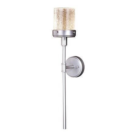 Levanto 1 Light LED Nickel Cylinder Outdoor Wall Lantern Clear Glass