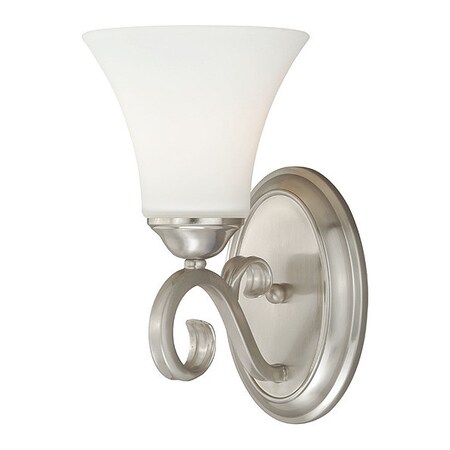 Vaxcel Belleville 1L Vanity Satin Nickel W0194