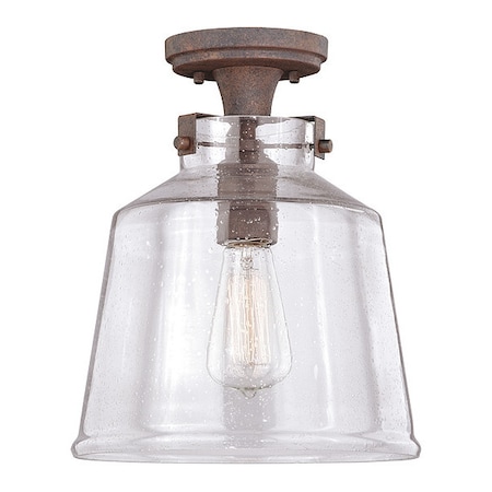 Vaxcel Milone 10in Semi-Flush Mount Bronze C0185
