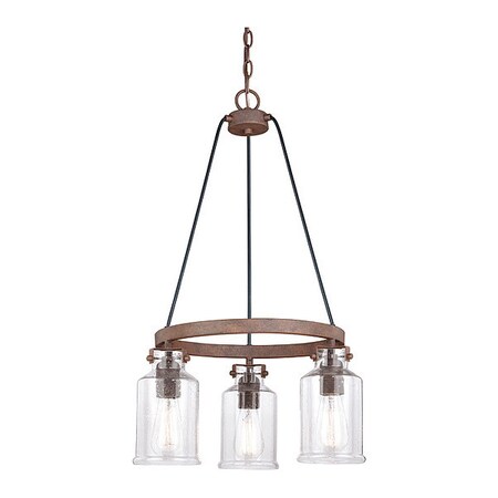 Vaxcel Milone 3L Mini Chandelier Bronze H0199