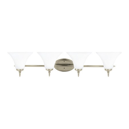 Sea Gull Four Light Wall/Bath, Antique Brushed N, Height: 8-1/4" 41183EN3-965