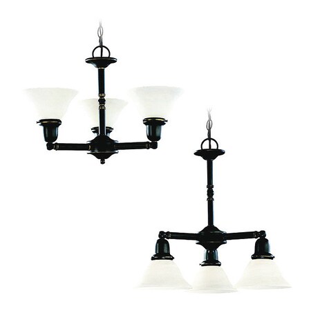 Sea Gull Three Light Chandelier, Heirloom Bronze 31060-782