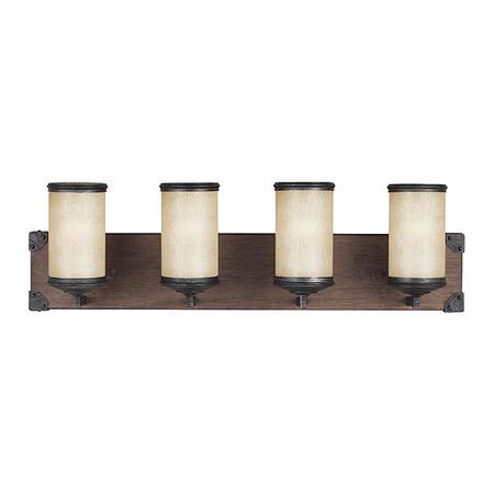 Sea Gull Four Light Wall/Bath, Stardust, Color: Black/White 4413304EN3-846