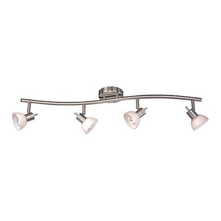 Vaxcel Como 4L S-Shape Track Bar Satin Nickel SP53514SN