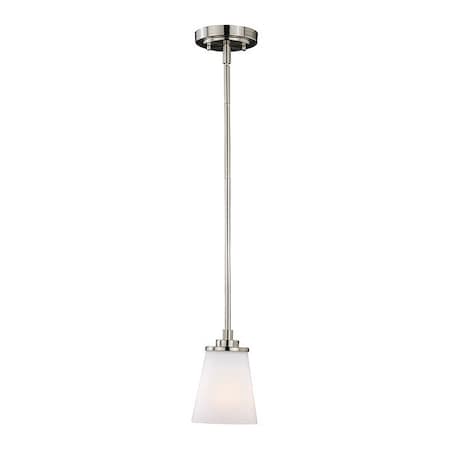 Vaxcel Eastland 1L Mini Pendant Satin Nickel P0184