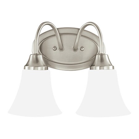 Sea Gull Two Light Wall/Bath, Brushed Nickel 44806EN-962